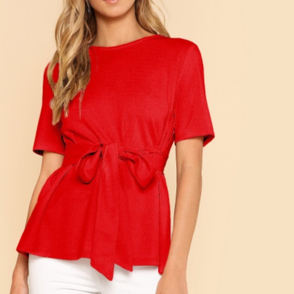 Fierce Broad Tops - 1 DAY SALE!  Red Knot Top